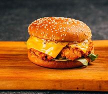 Chicken egg burger