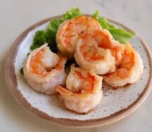 Жаренные креветки