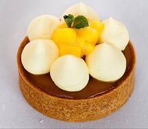 Манго чиз тарталетка