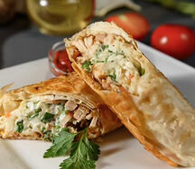 Ролл с курицей и капустой