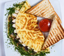 Королевский омлет c грибами