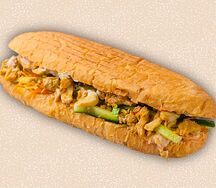 Донер в батоне с курицей