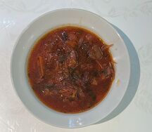 Борщ с мясом