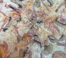 Пицца ветчина с грибами