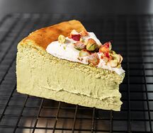 Баскский чизкейк фисташковый