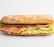 Чиабатта с лососем