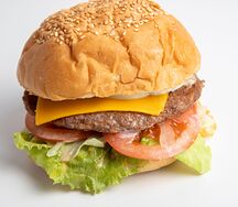 Бургер с мраморной говядиной