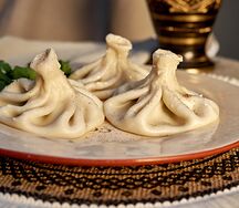 Хинкали с бараниной и говядиной