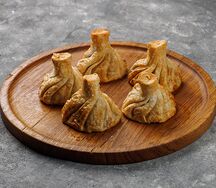 Хинкали с говядиной жареные