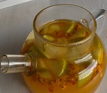 Чай Облепиха, яблоко и мёд
