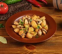 Картофель с грибами