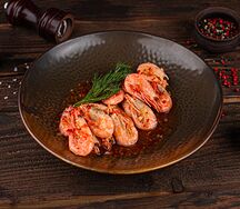 Креветки пивные в кисло-сладком соусе