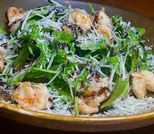 Руккола с креветками