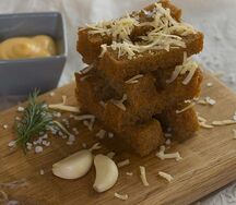 Гренки с чесноком