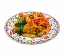 Картофель запеченный с овощами