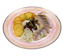 Филе сельди с картофелем