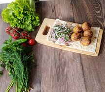 Картофель молодой на мангале