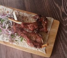 Шашлык из бараньей корейки