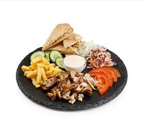 Тарелка с курицей