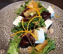 Салат с печеной свеклой