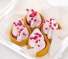 Мини-тарталетка с малиной