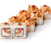 Креветка тигровая запеченный ролл