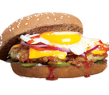 Цезарь бургер с белой булкой