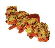 Гейзер с морепродуктами запеченный ролл