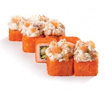 Запеч. ролл с лососем