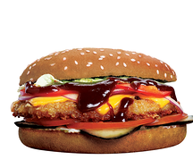 Чикен Барбекю с белой булкой