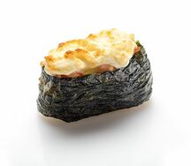 Гункан запеченный с креветкой