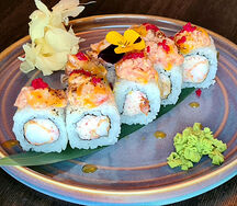 Ролл с креветкой и острым тунцом