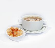 Суп-пюре из шампиньонов