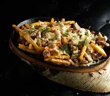 Шипящая сковородка со свининой