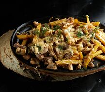 Шипящая сковородка с говядиной