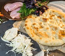 Пирог с курицей и капустой