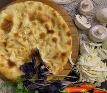 Пирог с капустой и грибами