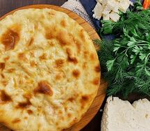 Пирог с сыром и зеленью