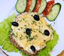 Куриная отбивная с сыром