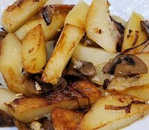 Картофель по-домашнему с грибами