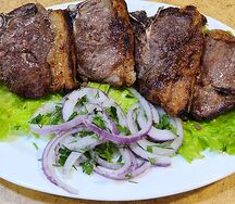 Баранья мякоть на кости