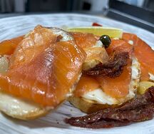 Смерреброды с семгой