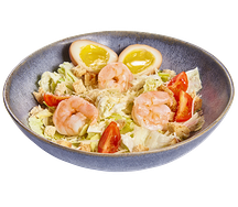 Цезарь по-азиатски с креветками