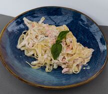 Тальятелле с форелью