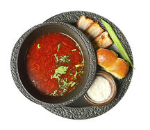 Борщ Украинский с пампушками