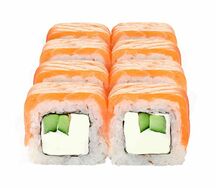 Ролл Филадельфия с копченым лососем