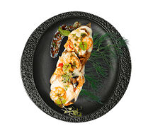 Баклажан с креветками