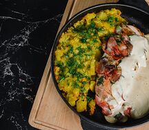 Цыплёнок в беконе