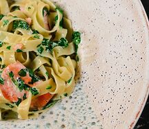Паста с лососем