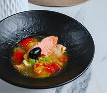 Уха из лосося и судака